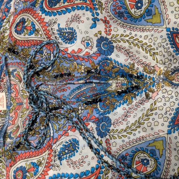 SUNDANCE  Sequin Embellished Tunic in Silk - Picture 8 of 13